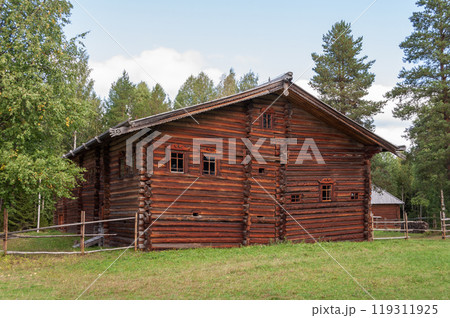 Old wooden house in North Russia Old wooden house in North Russia 119311925