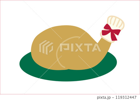 クリスマスのチキンのベクターイラスト 119312447