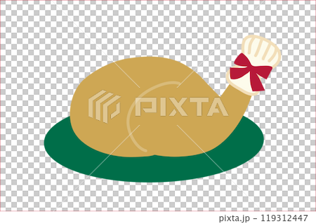 クリスマスのチキンのベクターイラスト 119312447