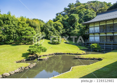 鎌倉市　大本山　建長寺　得月楼の庭園 119312981