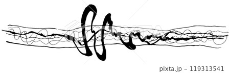 電波のみだれ　手書きイラスト 119313541