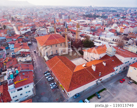 Aerial view of Burdur city in Turkey 119313749
