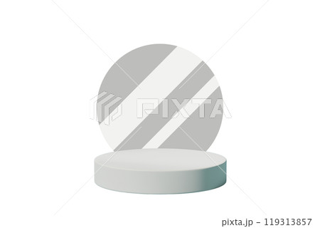 Minimalist 3D White Circular Podium with soft Background and Glass Circle Element for Product Display, Mockup Minimalist 3D White Circular Podium with soft Background and Glass Circle Element for Product Display, Mockup 119313857