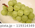 お皿に乗っているシャインマスカット 119314349