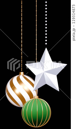 3D素材_クリスマスオーナメント 119314873