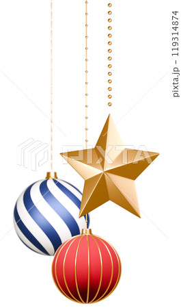 3D素材_クリスマスオーナメント 3D素材_クリスマスオーナメント 119314874