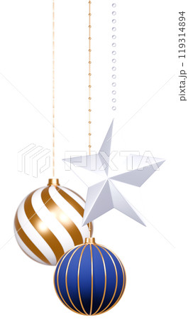3D素材_クリスマスオーナメント 119314894
