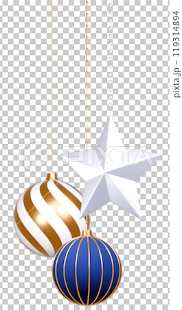 3D素材_クリスマスオーナメント 119314894