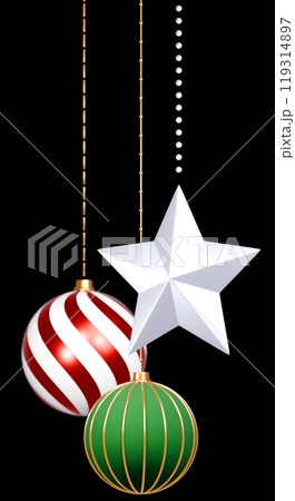 3D素材_クリスマスオーナメント 119314897
