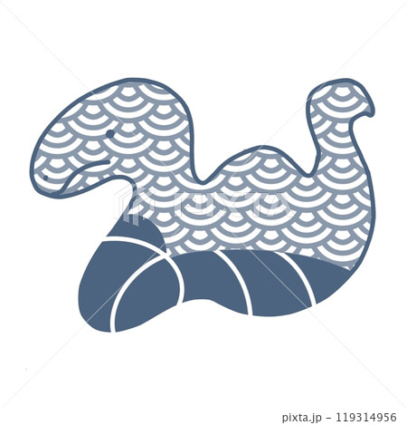 青海波蛇 紺 青海波蛇 紺 119314956