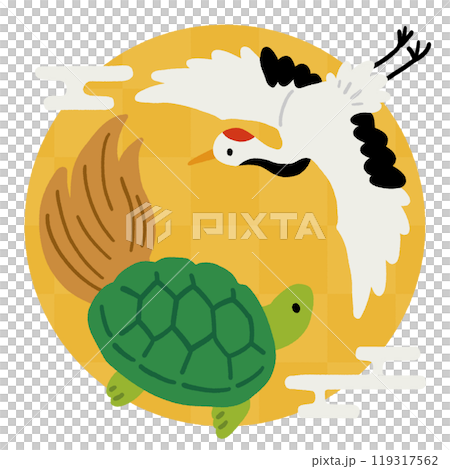 Illustration of a crane turtle 119317562
