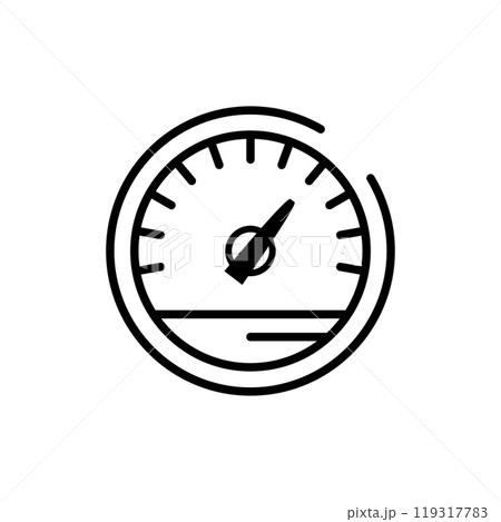 Speedometer icon logo design template isolated illustration Speedometer icon logo design template isolated illustration 119317783