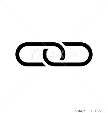 Link icon logo design template isolated illustration Link icon logo design template isolated illustration 119317798