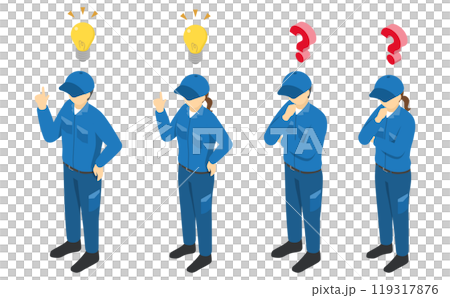 等軸圖：工廠工人的思考與思考 119317876