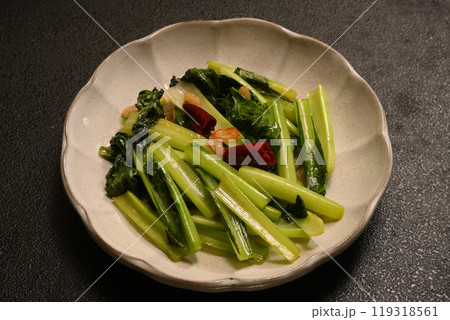 小松菜の青菜炒め 小松菜の青菜炒め 119318561