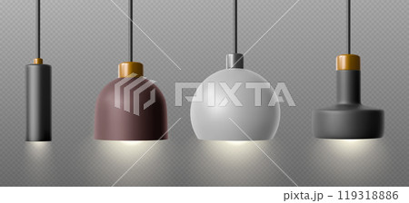 Modern ceiling lamps set 119318886