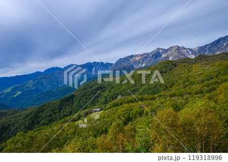 栂池自然園ロープウェイからの景色 栂池自然園ロープウェイからの景色 119318996