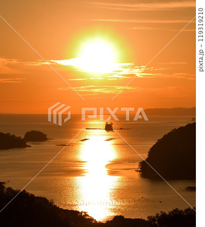 九十九島の夕景 九十九島の夕景 119319210