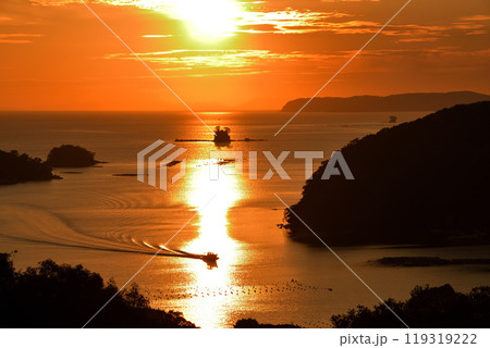 九十九島の夕景 九十九島の夕景 119319222