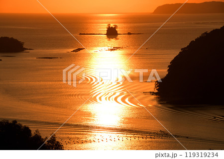 九十九島の夕景 九十九島の夕景 119319234