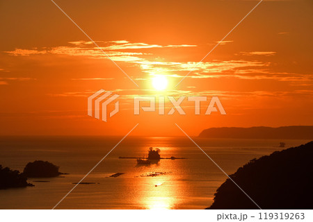 九十九島の夕景 九十九島の夕景 119319263