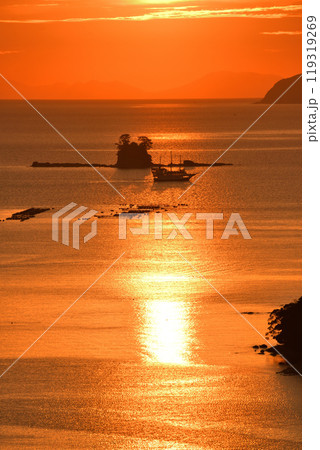 九十九島の夕景 九十九島の夕景 119319269
