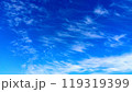 青空に刷毛で塗ったような雲 119319399