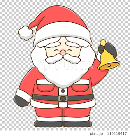 ベルを鳴らすサンタクロース 119319417