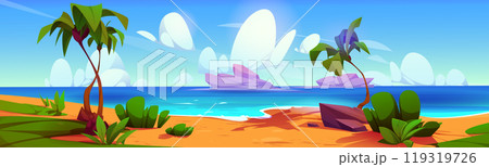 Island beach game landscape summer vector paradise Island beach game landscape summer vector paradise 119319726