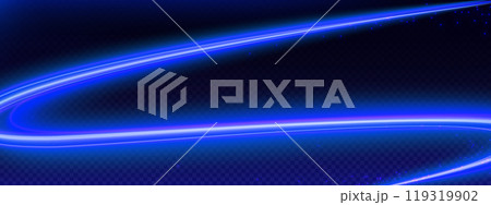 Speed swirl line with neon light effect background Speed swirl line with neon light effect background 119319902