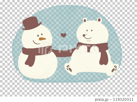 Snowman and Bear Red Hat Snowman and Bear Red Hat 119320311
