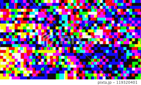 Abstract pixel retro 8bit lo-fi rgb video game glitch noise texture Abstract pixel retro 8bit lo-fi rgb video game glitch noise texture 119320401