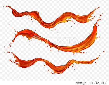 Vector red orange liquid fruit juice splash flow Vector red orange liquid fruit juice splash flow 119321017