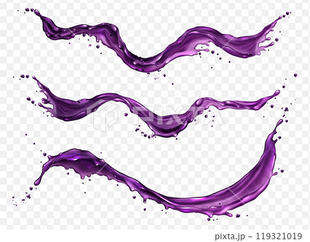 Purple grape juice splash vector berry water drop 119321019