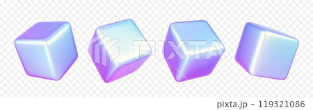 3d holographic cube shape abstract vector graphic 3d holographic cube shape abstract vector graphic 119321086