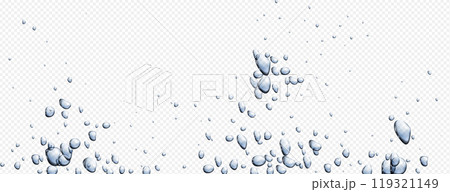 Soda water bubble drop isolated vector background 119321149