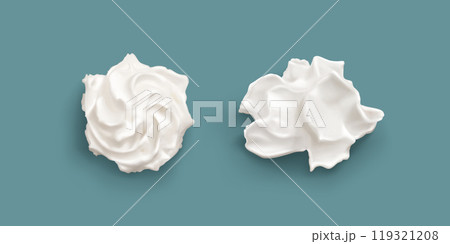 3d white isolated cake cream ice whip swirl vector 3d white isolated cake cream ice whip swirl vector 119321208
