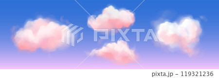 Fantasy pink cloud in sky pastel vector background Fantasy pink cloud in sky pastel vector background 119321236
