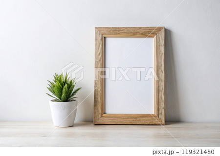 Wall art frame in white frame 119321480