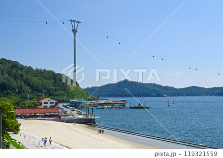 木浦海上ケーブルカーとビーチ【韓国/木浦市】 木浦海上ケーブルカーとビーチ【韓国/木浦市】 119321559