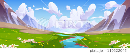 Mountain river nature landscape background scene Mountain river nature landscape background scene 119322045