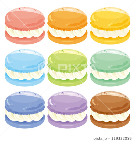カラフルマカロン　トゥンカロン　セット1 119322059