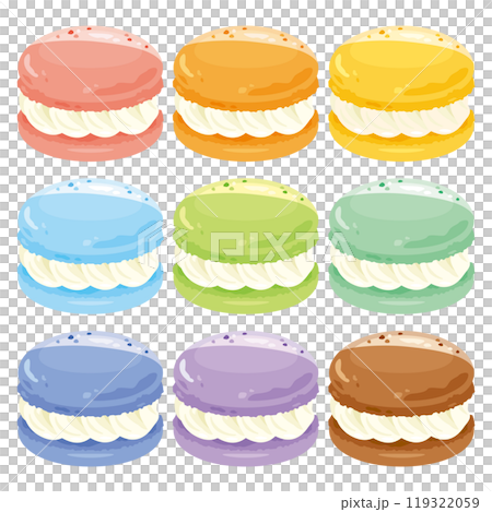 カラフルマカロン　トゥンカロン　セット1 119322059