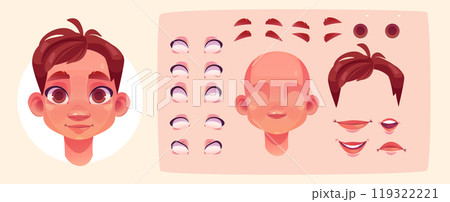 Teen kid boy face construction kit Teen kid boy face construction kit 119322221