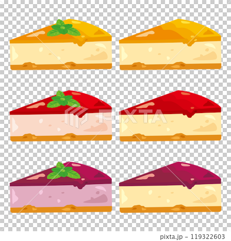 色々なレアチーズケーキセット 119322603