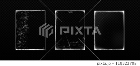 Old paper edge cover vintage grunge overlay frame 119322708
