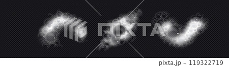 3d shampoo soap sud and bubble isolated vector set 119322719