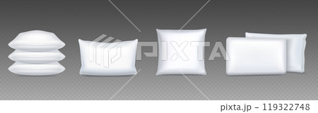 3d white realistic isolated cushion vector mockup 3d white realistic isolated cushion vector mockup 119322748