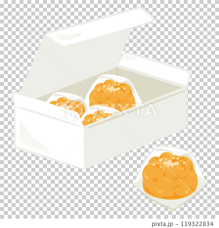 盒子裡的奶油泡芙 119322834