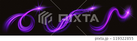 Spiral magic vortex light effect with glow vector 119322855